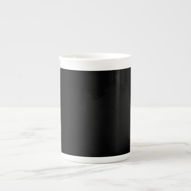 Caneca De Porcelana Apenas código hex preto 000000 (Frente)