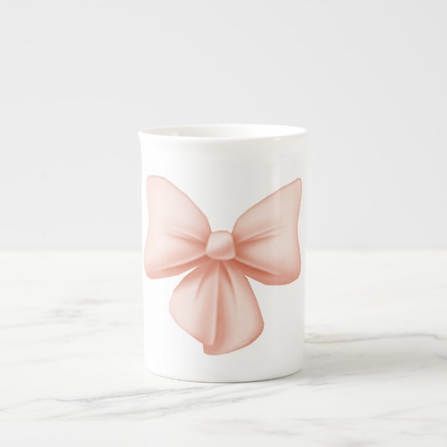 Caneca De Porcelana Arco rosa Osso China Mug (Frente)
