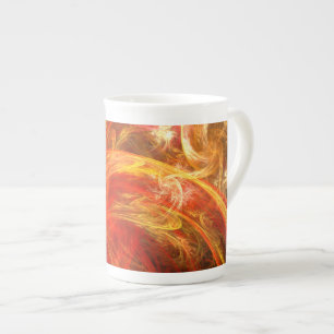 Caneca De Porcelana Arte abstrata Firestorm Nova