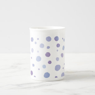 Caneca De Porcelana Arte de Pontos com Pinceladas Orgânicas Fofas