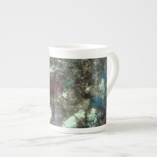 Caneca De Porcelana Arte vermelha do design gráfico do grunge do