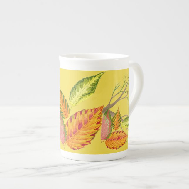 Caneca De Porcelana Arty Autumn em Bone China Mug (Frente Esquerda)