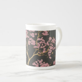 Caneca De Porcelana Árvore do Flor de Cereja