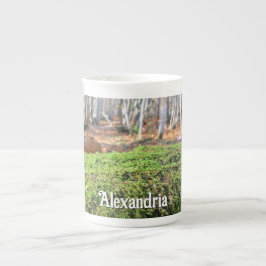 Caneca De Porcelana Árvore falsa no outono - Personalizado