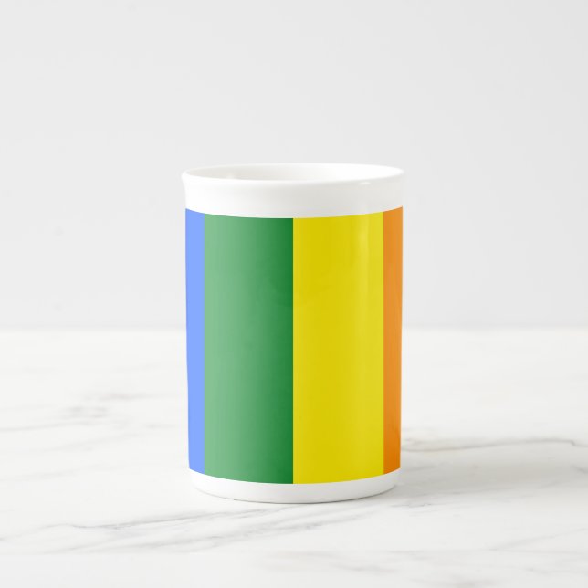 Caneca De Porcelana As cores do arco-íris (Frente)