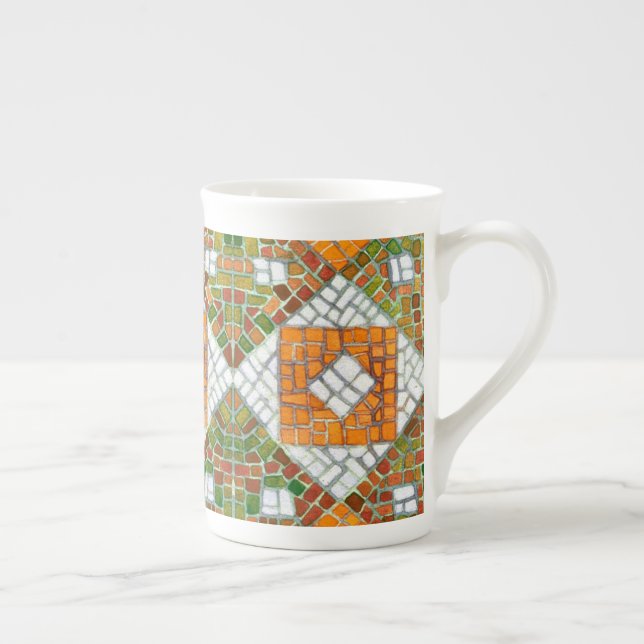 Caneca De Porcelana AUTUMN MOSAIC Bone China Mug (Direita)