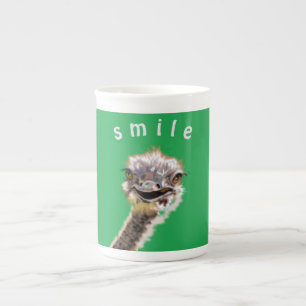 Caneca De Porcelana Avestruz feliz