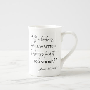Caneca De Porcelana Avid Reader II - Cotação Jane Austen