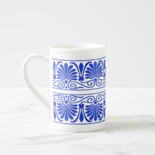 Caneca De Porcelana Azul-padrão árabe mediterrânico grego