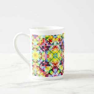 Caneca De Porcelana Azulejos do Mediterrâneo, Azulejos de Tinta Álcool