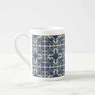 Caneca De Porcelana Azulejos do Mediterrâneo, Portugal, Azulejo, Majol