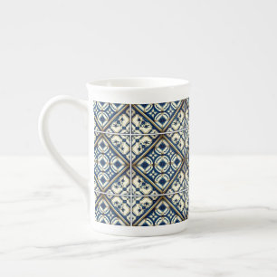 Caneca De Porcelana Azulejos do Mediterrâneo, Portugal, Azulejo, Majol