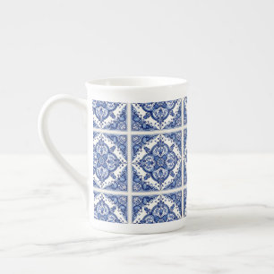 Caneca De Porcelana Azulejos do Mediterrâneo, Portugal, Azulejo, Majol