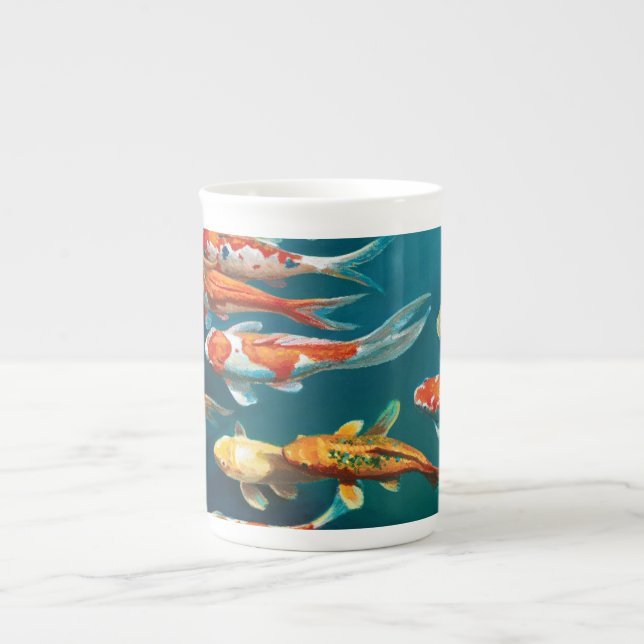 Caneca De Porcelana Balé Koi - (Frente)