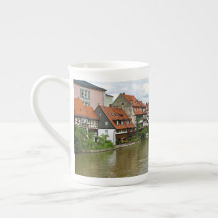 Caneca De Porcelana Bamberg Baviera Rio Regnitz Efeito de Pintura Arte