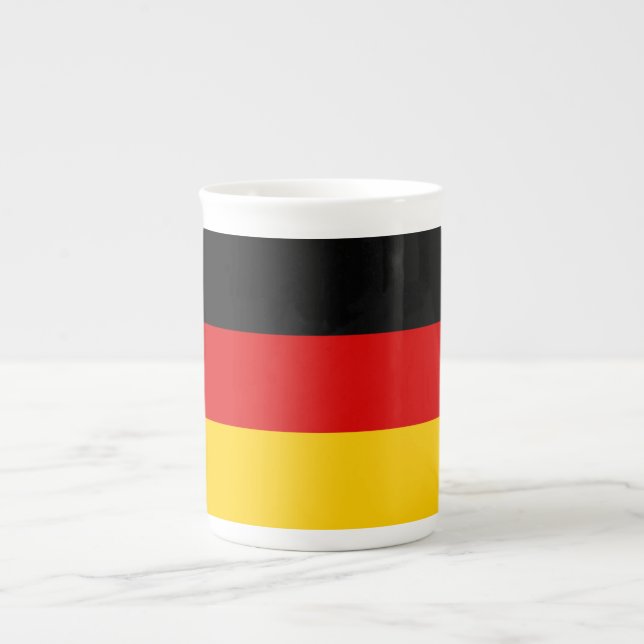 Caneca De Porcelana Bandeira de Alemanha (Frente)