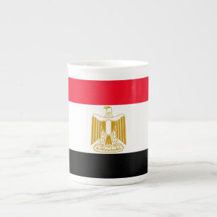Caneca De Porcelana Bandeira Egípcia