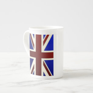 Caneca De Porcelana Bandeira metálica de Union Jack