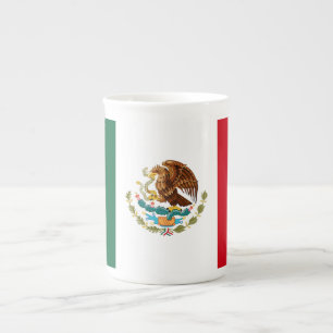 Caneca De Porcelana Bandeira mexicana