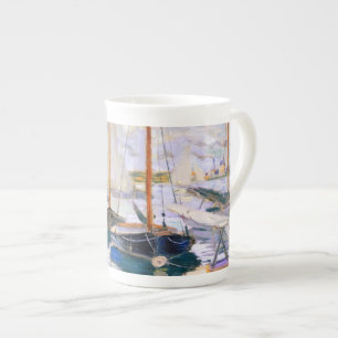 Caneca De Porcelana Barcos à vela no Sena do Petit Claude Monet