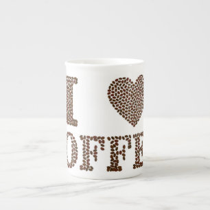 Caneca De Porcelana Bean Ali, Adorava Isso