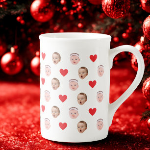 Caneca De Porcelana Bebê, Mug De Foto Personalizado, Presente De Bebê