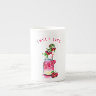 Caneca De Porcelana Bebida Legal com suco doce fresco - Festa de Verã