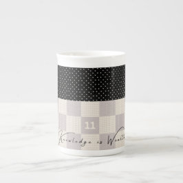 Caneca De Porcelana Beige Porcelain Mug