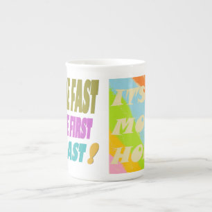 Caneca De Porcelana Beije de forma rápida e rápida que combinação
