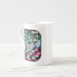 Caneca De Porcelana Beijos do Jardim Flor de Fuchsia