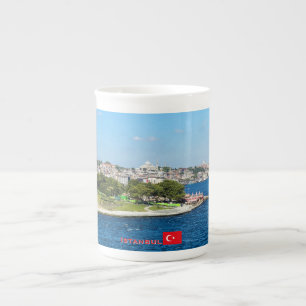 Caneca De Porcelana Bela panorâmica de viagem de Istambul