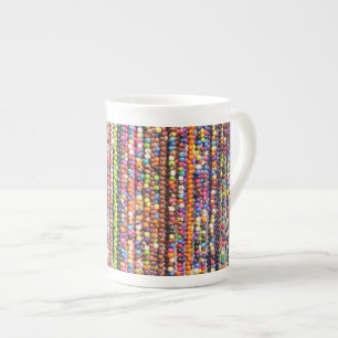 Caneca De Porcelana Belo abstrato vermelho