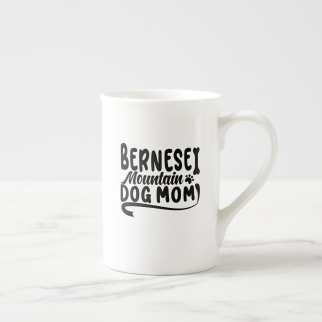 Caneca De Porcelana Bernese Puppy Mãe, Bernese Dog Mãe, Bernese Mãe (Direita)