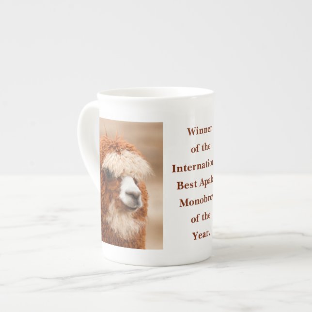 Caneca De Porcelana Best Alpaca Monobrow (Frente Esquerda)