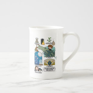Caneca De Porcelana Bestas De Cartoons Em Habitats