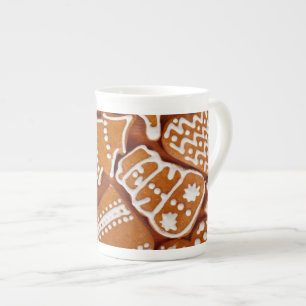 Caneca De Porcelana Biscoitos de pão de Natal