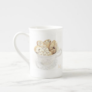 Caneca de Porcelana BISCOTTI + Inicial