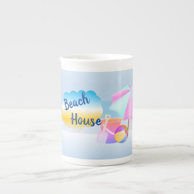 Caneca De Porcelana Blue Beach House Specialty Mug (Frente)