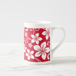 CANECA DE PORCELANA BLUE HAWAII (VERMELHO)