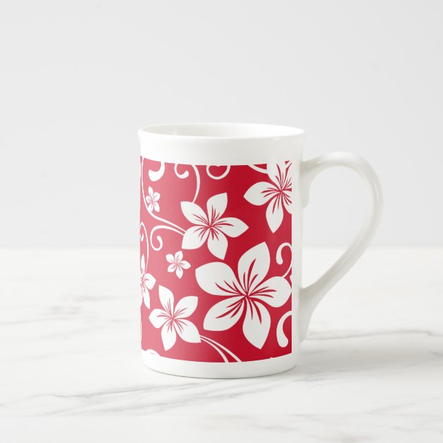 CANECA DE PORCELANA BLUE HAWAII (VERMELHO) (Direita)