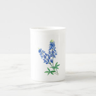 Caneca De Porcelana Bluebonnets da aguarela
