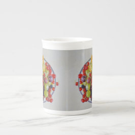 Caneca De Porcelana Boliche de Berries - Vida Fruta Estática Hiperreal