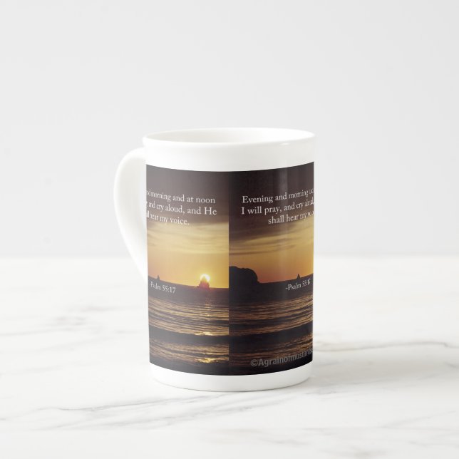 Caneca De Porcelana Bom dia e ao meio-dia! (Frente Esquerda)