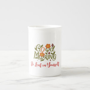 Caneca De Porcelana Bom dia - Seja Folha em si mesmo Mugs