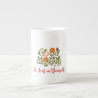 Caneca De Porcelana Bom dia - Seja Folha em si mesmo Mugs