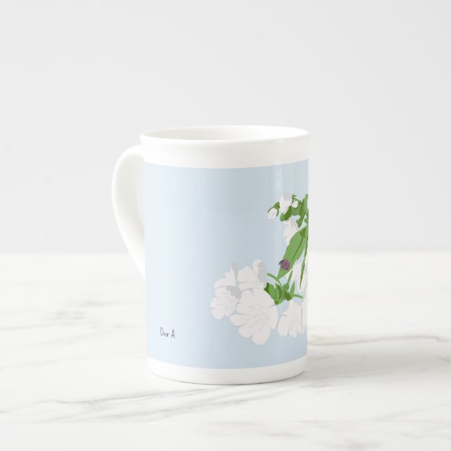 Caneca de porcelana Bone China (Frente Esquerda)