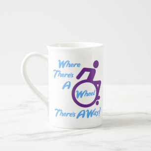 Caneca De Porcelana Bone China Mug - Onde Há Uma Roda