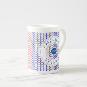 Caneca de porcelana Bone China VETERANO AMERICANO