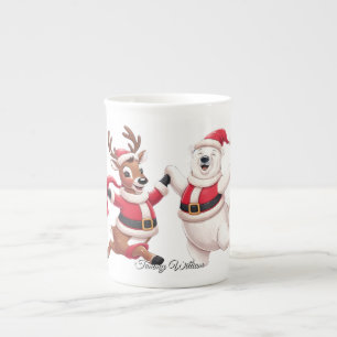 Caneca De Porcelana Bonita Tendência Moderna Engraçada Feliz Natal