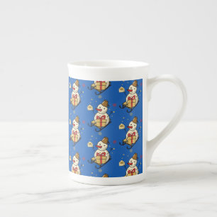 Caneca De Porcelana Bonito Neve Em Um Sled